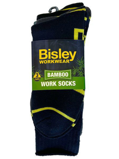 Picture of Bisley Bamboo Work Socks (3X Pack) BSX7020