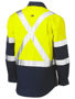 Picture of Bisley X Taped Biomotion Two Tone Hi Vis Lightweight Drill Shirt BS6696XT