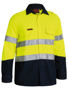 Picture of Bisley TenCate Tecasafe® Plus Taped Two Tone Hi Vis FR Non Vented Shirt - Long Sleeve BS8198T