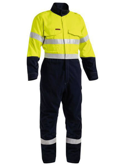 Picture of Bisley TenCate Tecasafe® Plus 700 Taped Hi Vis FR Vented Coverall BC8086T