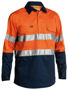 Picture of Bisley Taped Hi Vis Closed Front Cool Lightweight Shirt BSC6896