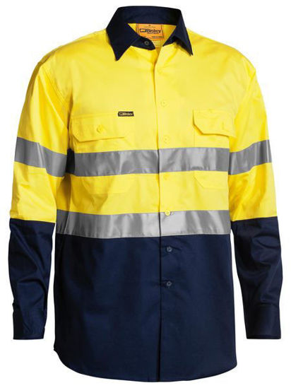 Picture of Bisley Taped Hi Vis Cool Lightweight Shirt BS6896