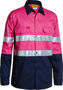 Picture of Bisley Taped Hi Vis Cool Lightweight Shirt BS6896