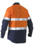 Picture of Bisley Bisley Recycle Taped Two Tone Hi Vis Drill Shirt BS6996T