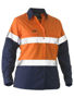 Picture of Bisley Recycle Women's Taped Two Tone Hi Vis Drill Shirt BL6996T