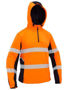 Picture of Bisley Flx & Move™ Hi Vis Taped Liquid Repellent Fleece Hoodie BK6571T