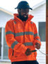 Picture of Bisley Taped Hi Vis Wet Weather Bomber Jacket BJ6770T