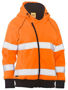 Picture of Bisley Women's Taped Hi Vis Fleece Zip Front Hoodie with Sherpa Lining BKL6819T