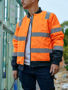 Picture of Bisley Taped Hi Vis Bomber Jacket with Padded Lining BJ6730T