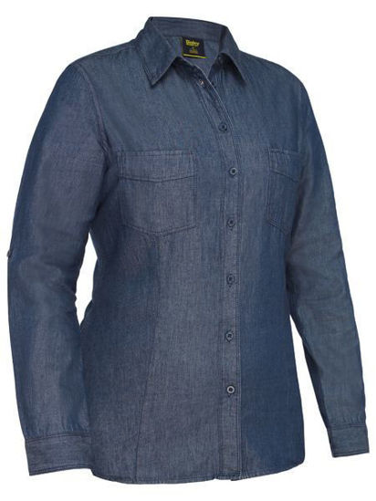 Picture of Bisley Womens Denim Work Shirt BL6602