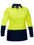 Picture of Bisley Women's Hi Vis V-Neck Polo BKL6234