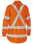 Picture of Bisley Apex 185 Women's X Taped Biomotion Hi Vis FR Ripstop Vented Shirt BL8439XT