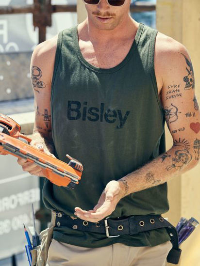 Picture of Bisley Cotton Logo Singlet BKS063